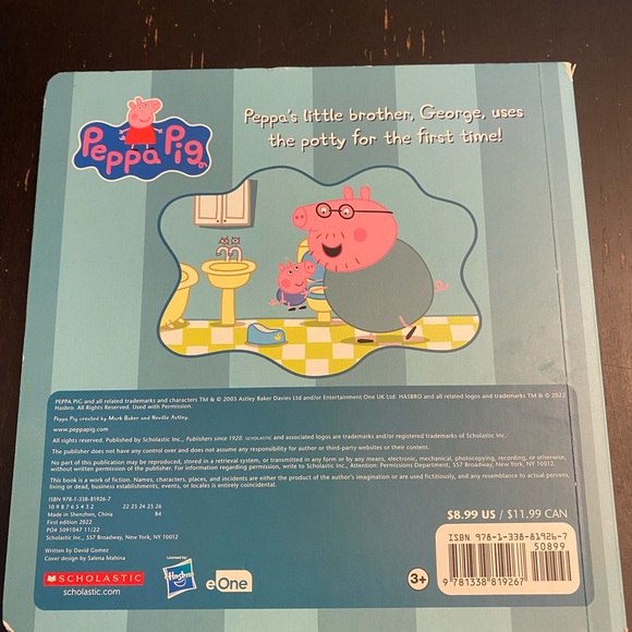 Peppa pig’s George goes potty book and bath time playset - Picture 5 of 10